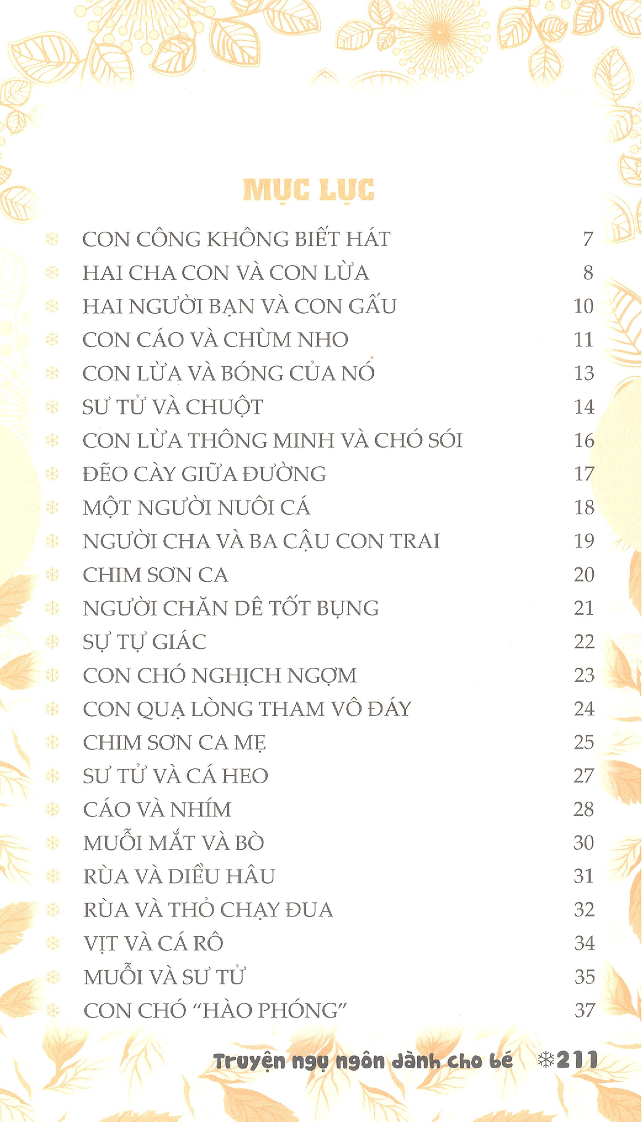 Truyện  Ngụ Ngôn Dành Cho Bé (2 Màu)
