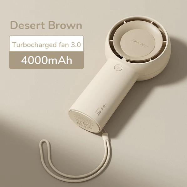 Quạt Cầm Tay Mini JISULIFE FA43 Siêu Mát - Sạc Nhanh - Pin 4000mAh Sử Dụng Lên Đến 12H - Hàng Chính Hãng