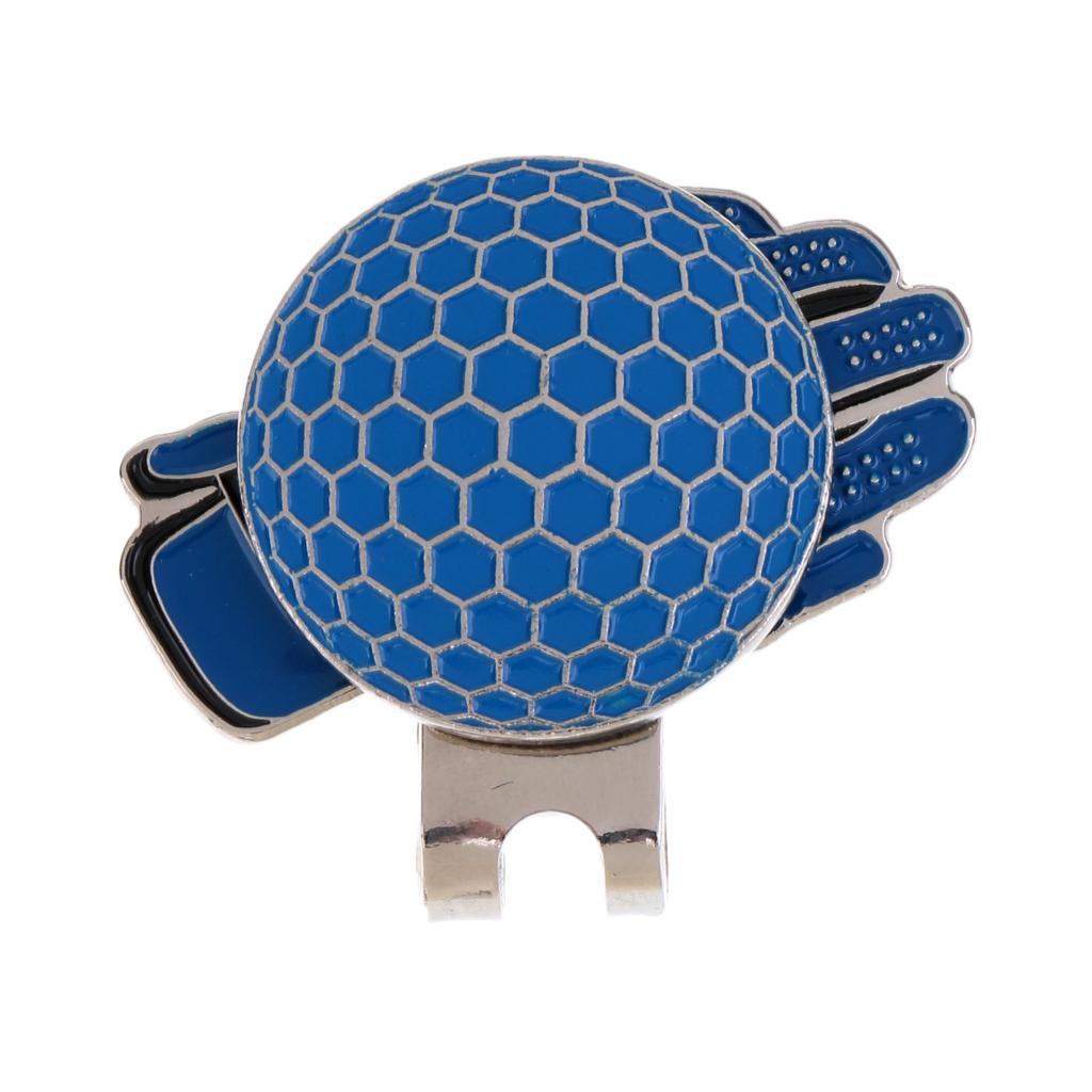 Funny Glove Design Golf Hat Clip with Ball Marker Golfer Gifts
