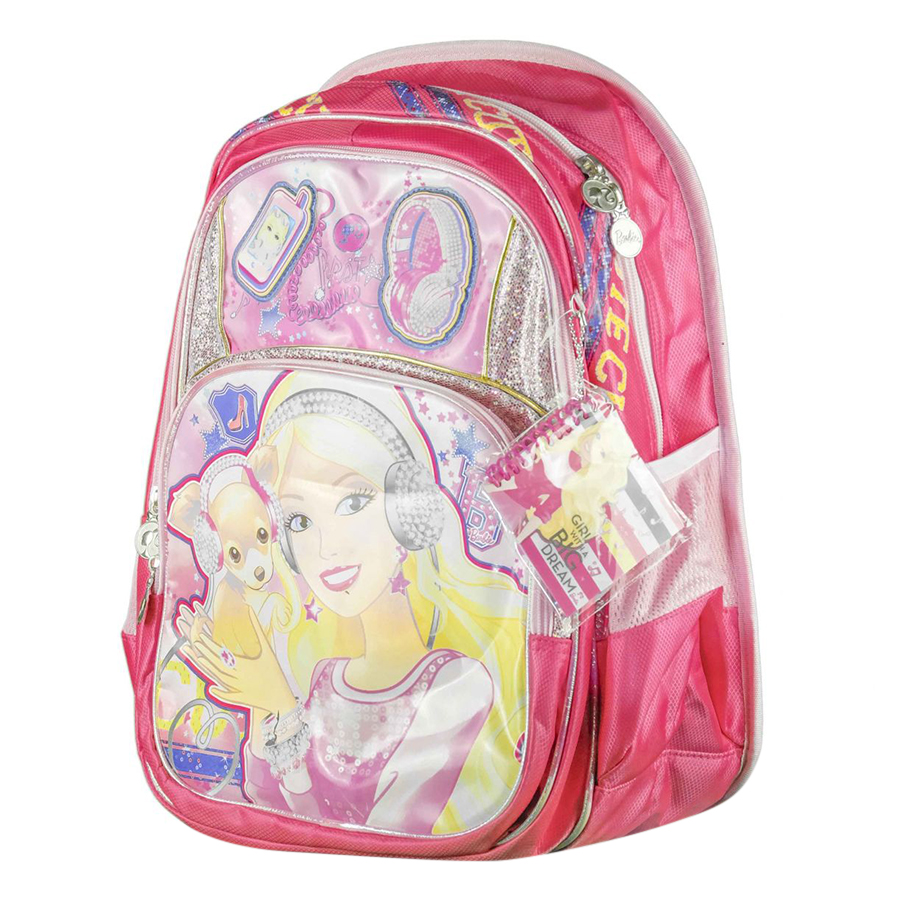 Balo học sinh tiểu học BARBIE BB8076A 30 x 20 x 42 cm