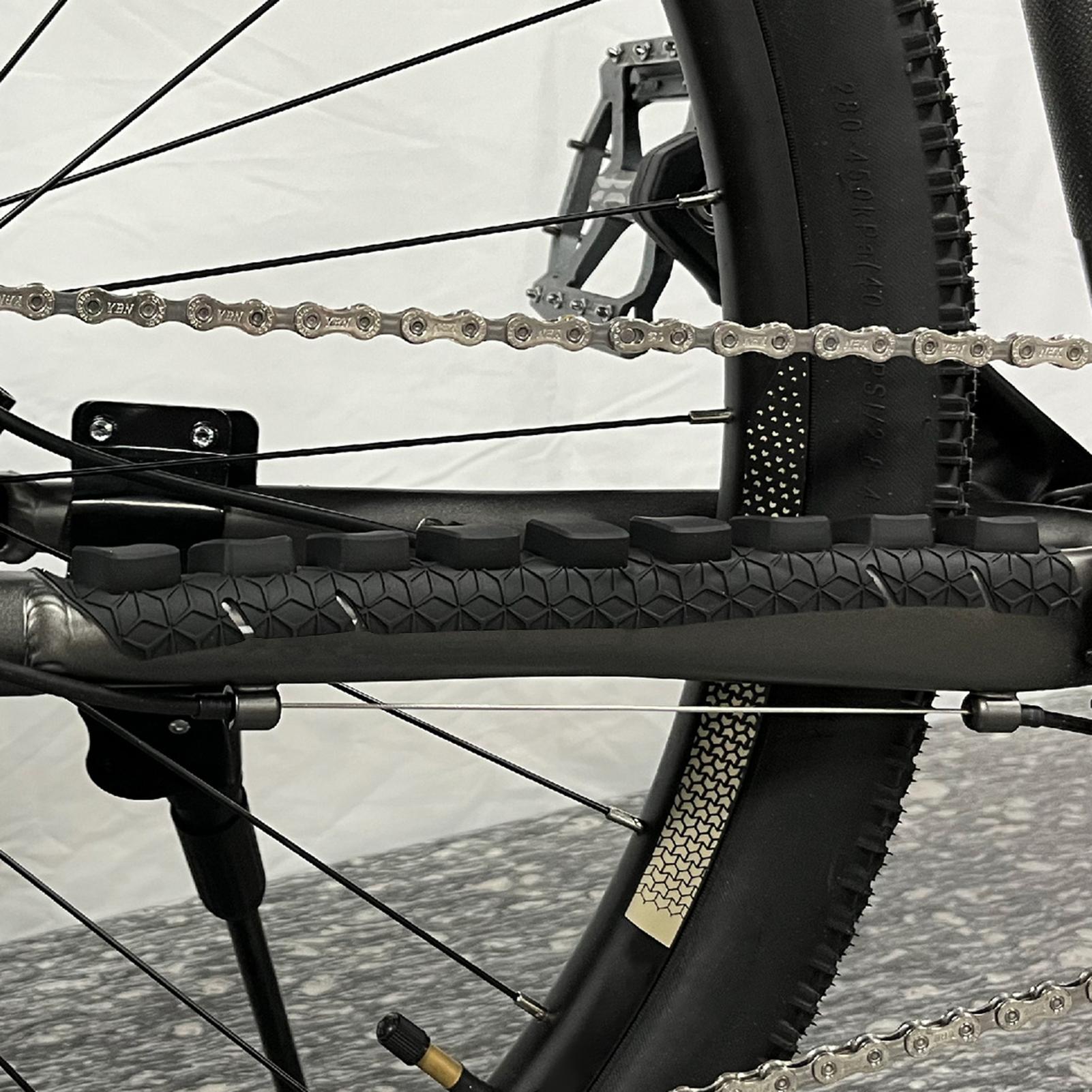 ENLEE Bike Frame Sticker Silicone Chain Protective Guard Sticker Bicycle Chainstay Protector Pad