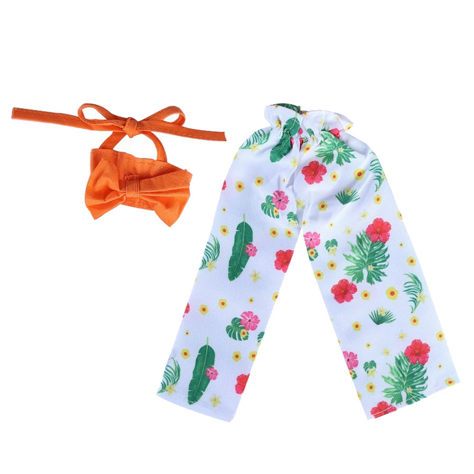 2Pcs Fashion Doll Clothes Set Costumes for 12inch Baby Doll Dress up Costume