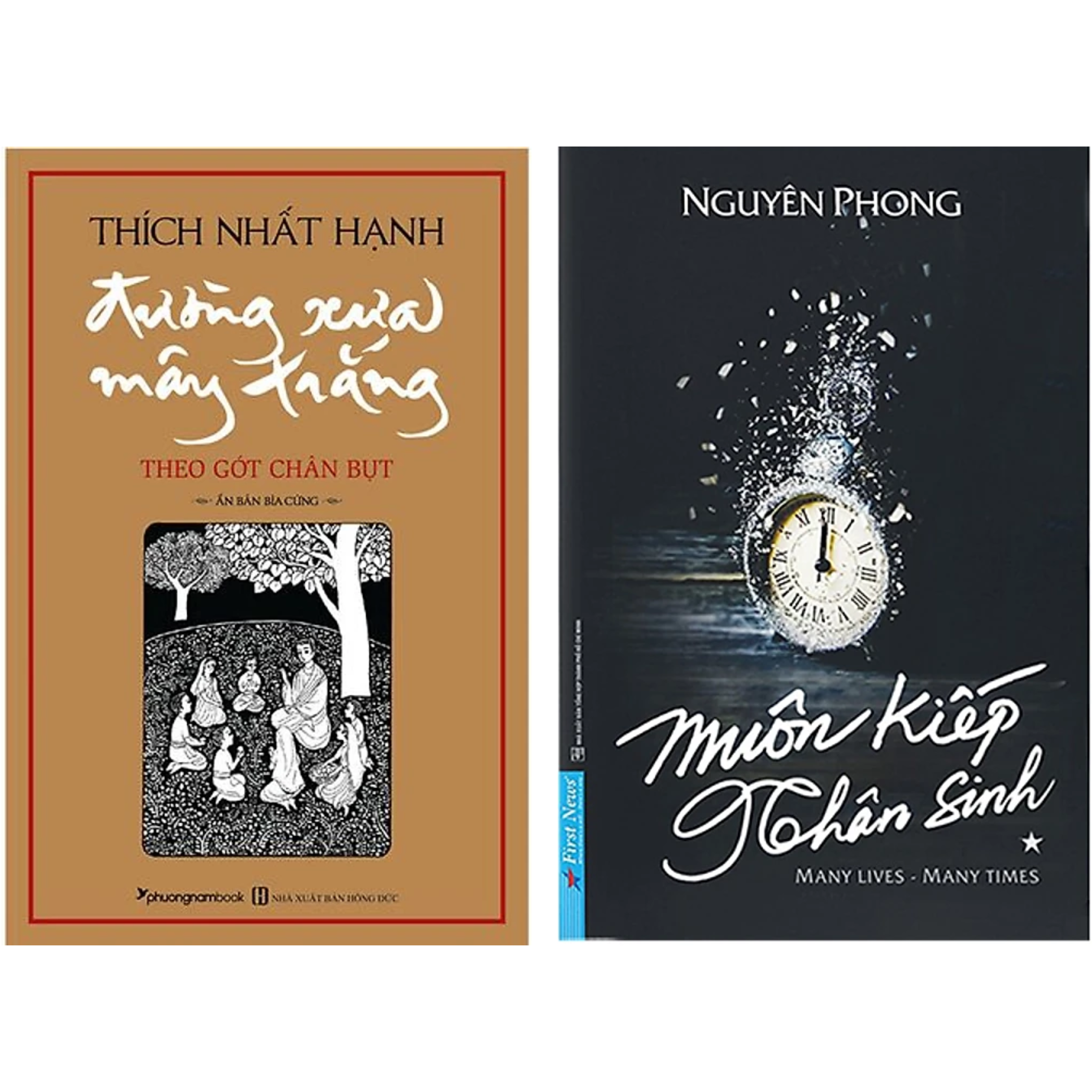 Combo 2Q: Muôn Kiếp Nhân Sinh + Đường Xưa Mây Trắng - Theo Gót Chân Bụt - Thích Nhất Hạnh