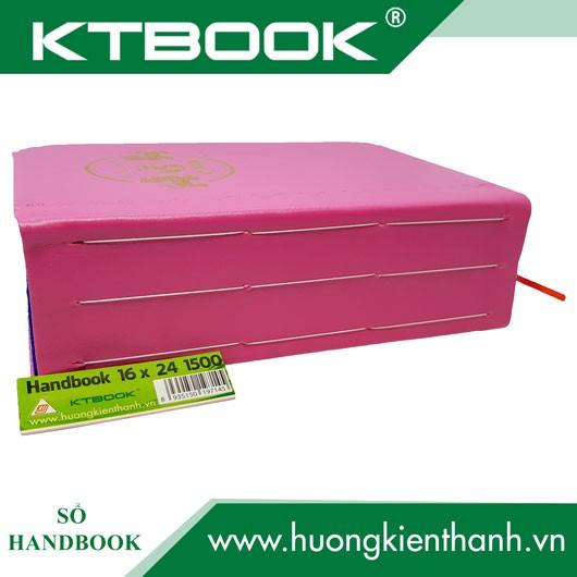 SỔ GHI CHÉP BÌA DA KTBOOK HANDBOOK CAO CẤP 1500 trang size 16 x 24 cm ruột giấy in caro