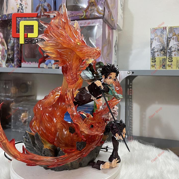 Mô hình Kamado Tanjirou Led - Figure Kamado Tanjiro Ghost Slayer