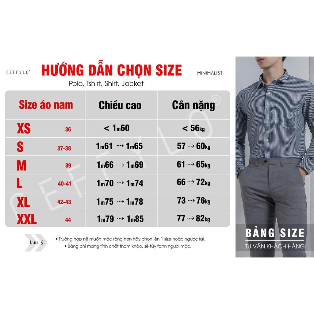 Sơ mi nam cộc tay Đen trơn cao cấp CEFFYLO chất Cotton Lụa mềm co giãn nhẹ