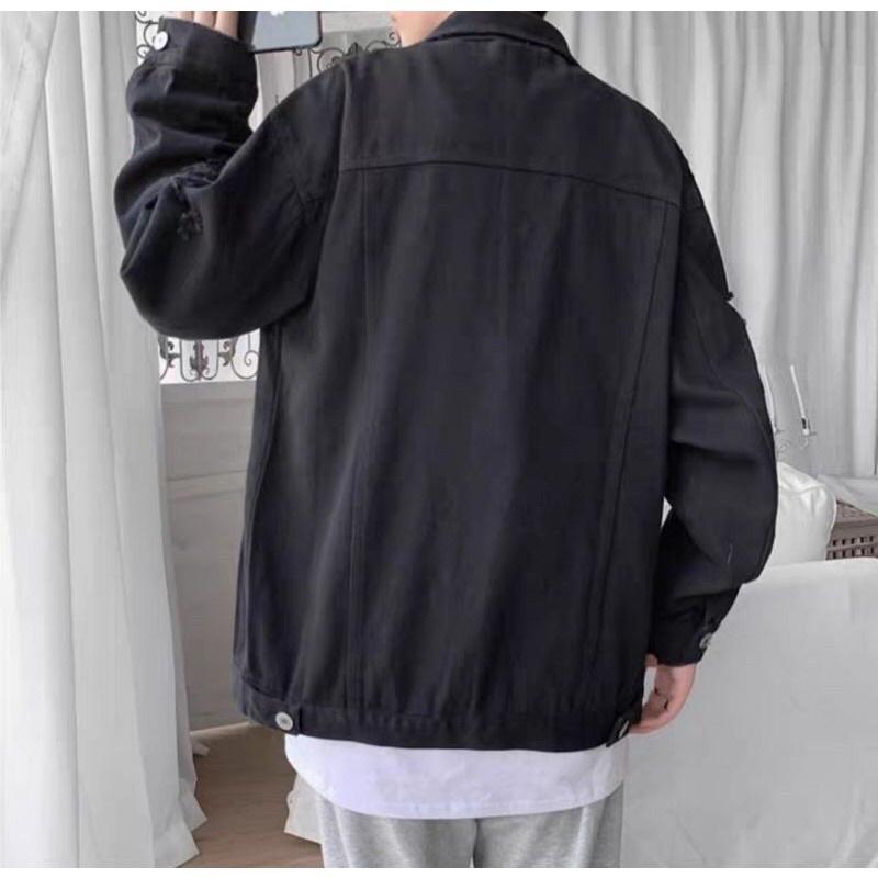 Áo khoác jeans Demin nam đen loại hàng cao cấp sumisu shop
