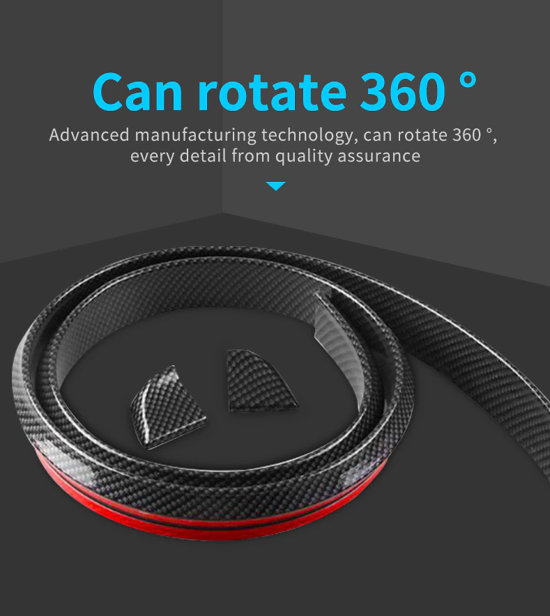Cánh gió sau PU 1.5M cao su carbon đa năng phù hợp với các loại xe ô tô
