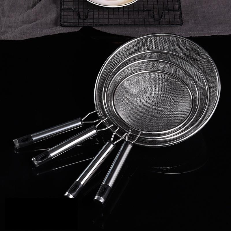 Rây Lọc 2 Lớp Siêu Mịn Chất Liệu Inox Cao Cấp viền 14