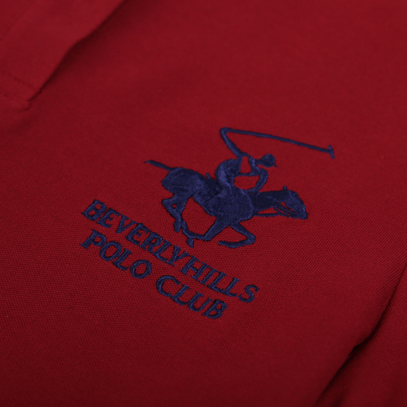 Áo polo Ngắn tay Nữ Beverly Hills Polo Club Trendy Cotton đỏ đậm WAPN0027