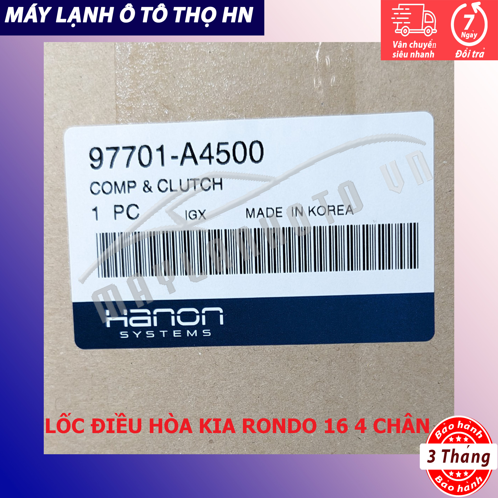 Lốc điều hòa Kia Rondo 2016 Hàng xịn Hàn Quốc 97701-A4500