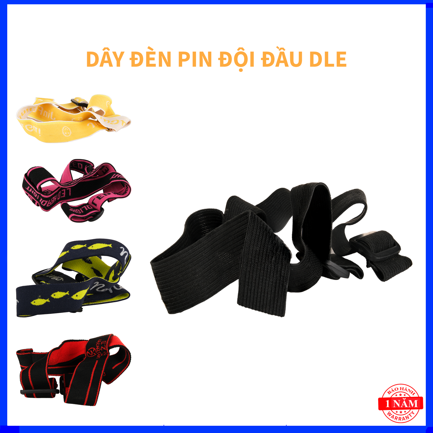 DÂY ĐÈN PIN ĐỘI ĐẦU - CHỐNG GIÃN - MAU KHÔ