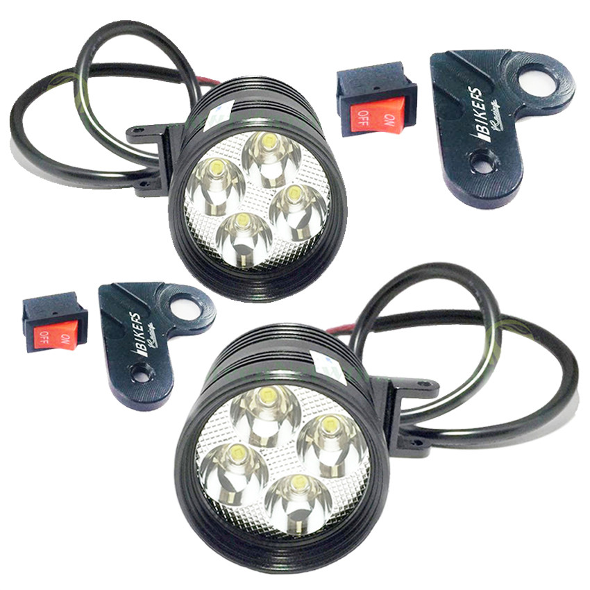 Bộ 2 Đèn pha led trợ sáng xe máy phượt L4 CYT