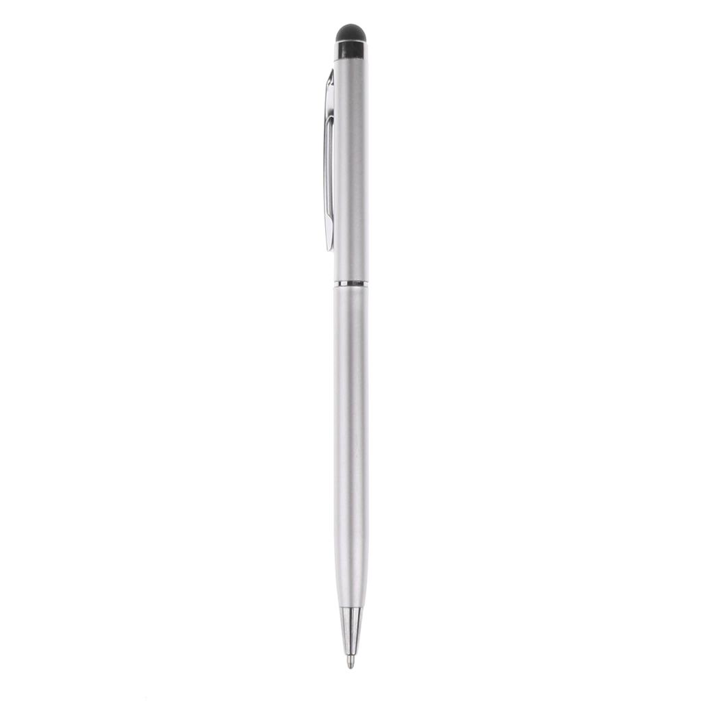 5x Universal 2-in-1 Capacitive Touch Screen Pen Stylus Pen for Phone Silver