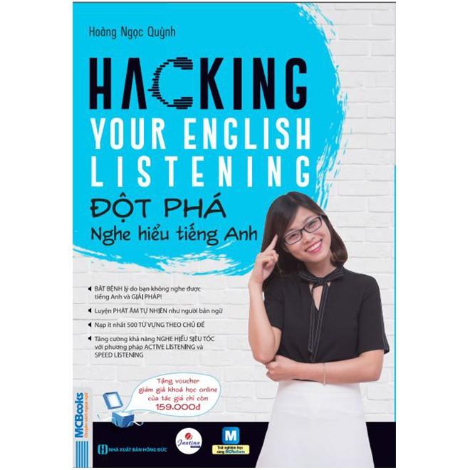 Sách - Hacking your English Listening - Đột phá nghe hiểu tiếng Anh  ( tặng kèm bookmark thiết kế)