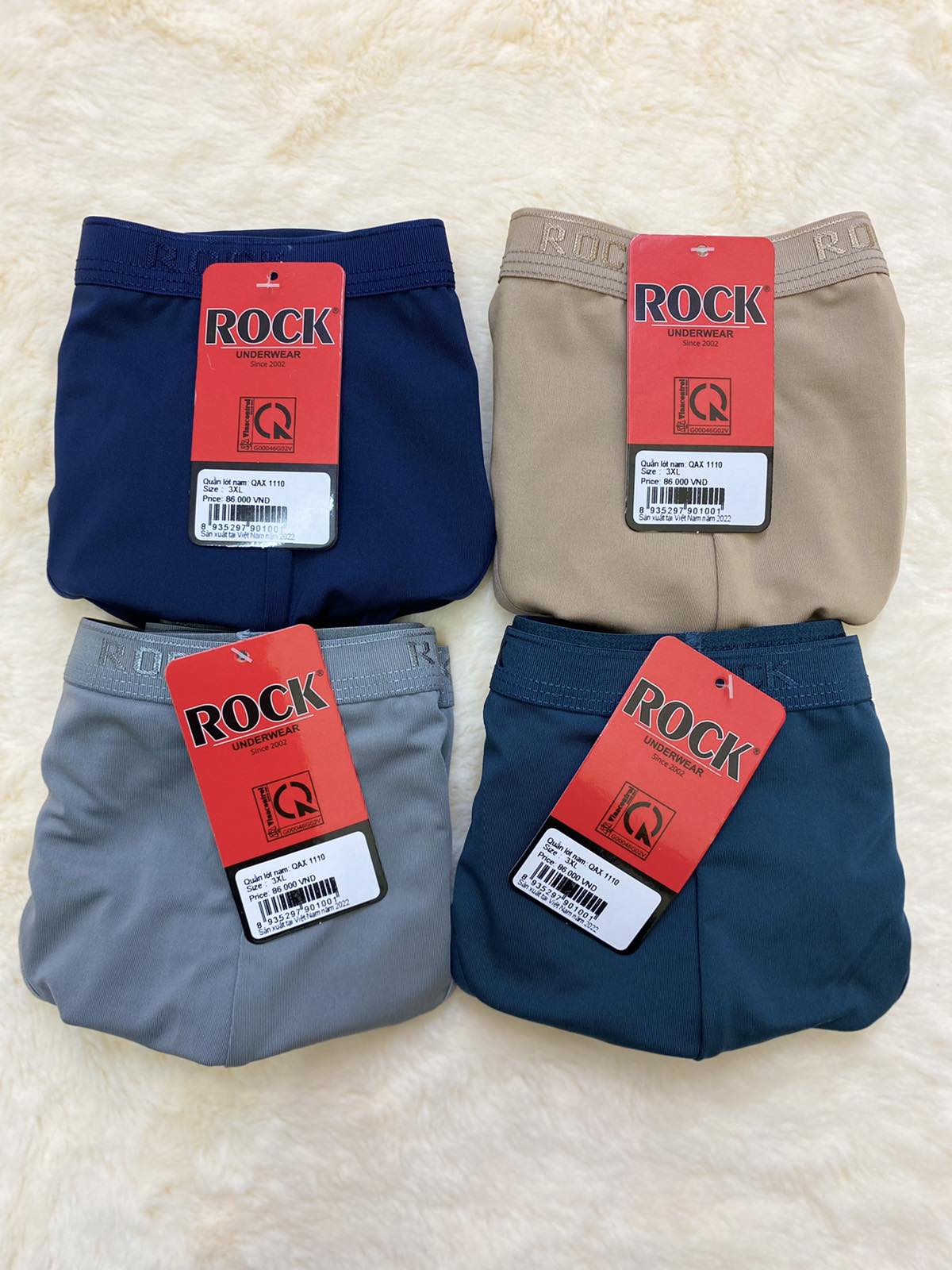 Quần lót nam ROCK QA1110 size đại  3XL, 4XL, 5XL chất thun lạnh mịn mát