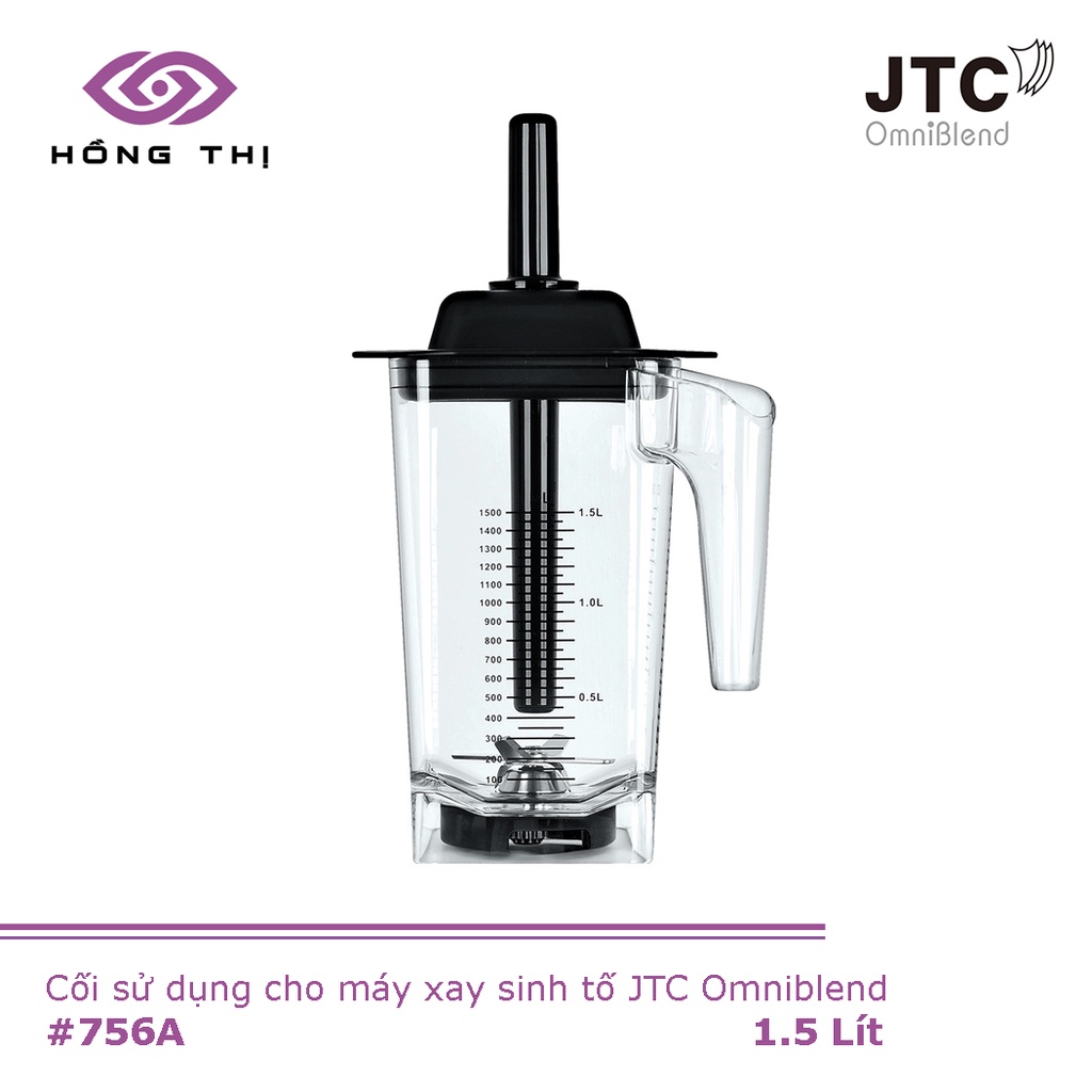 Cối Xay Sinh Tố Công Nghiệp Jtc Omniblend (Cối + Nắp + Lưỡi Dao + Que Khuấy) - Hàng Nhập Khẩu