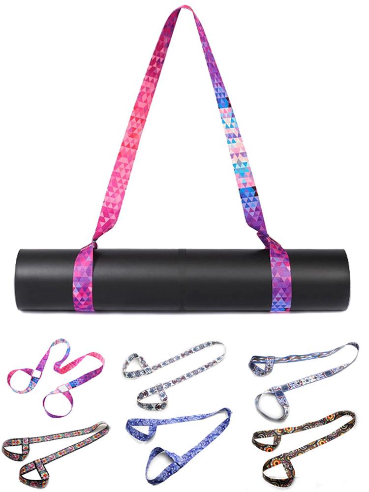 Yoga mat dây đeo đai điều chỉnh đôi vai thể thao mang dây đai tập thể dục kéo dài thiết bị thể dục thiết bị đàn hồi đai yoga nóng Color: YL