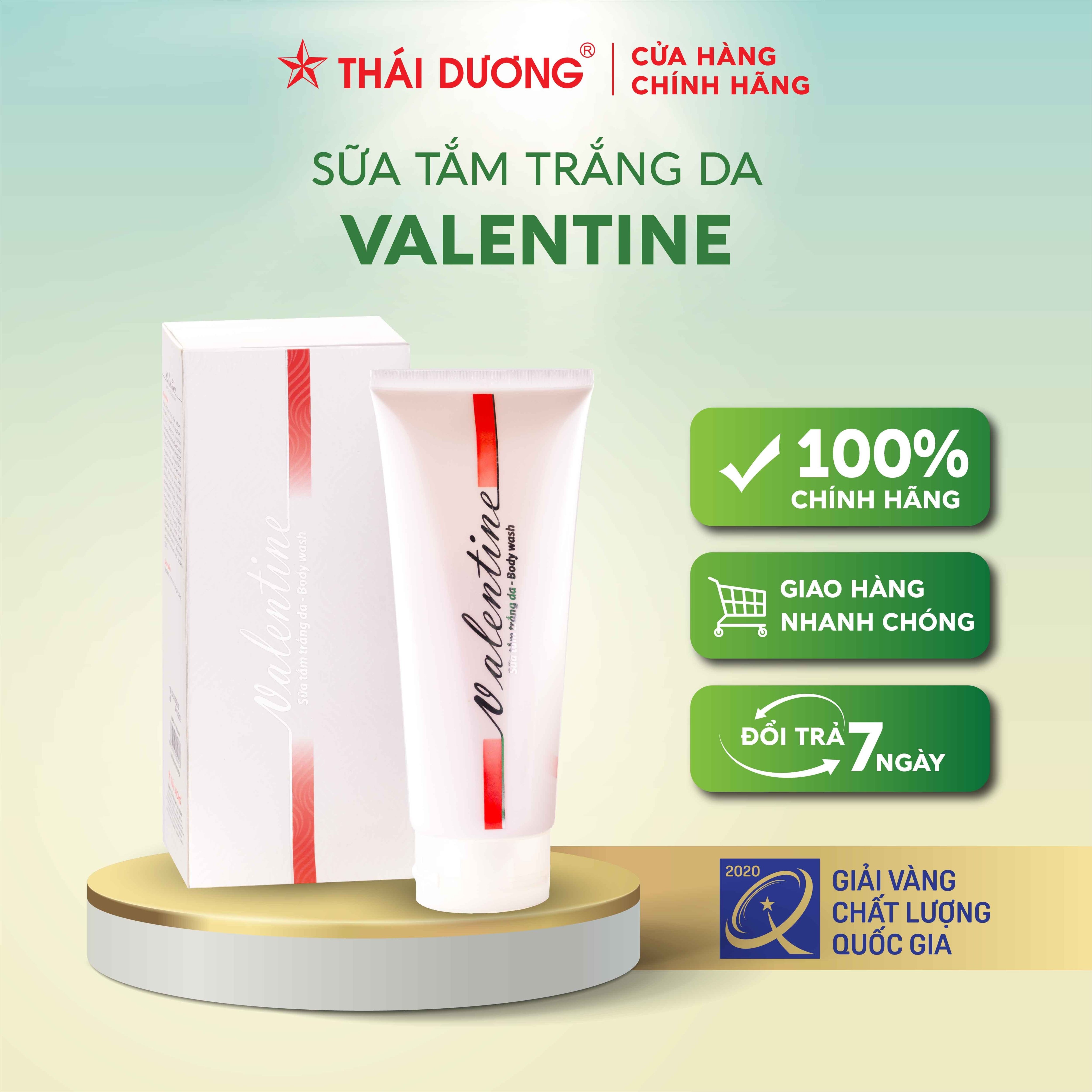 Sữa tắm dưỡng trắng da Valentine - Sao Thái Dương 200ml