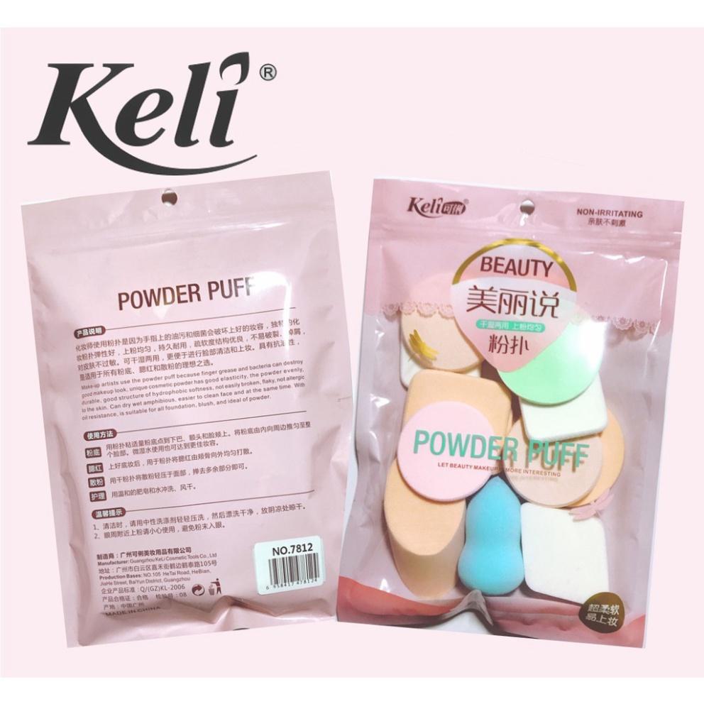 Set 13 Mút Trang Điểm Keli