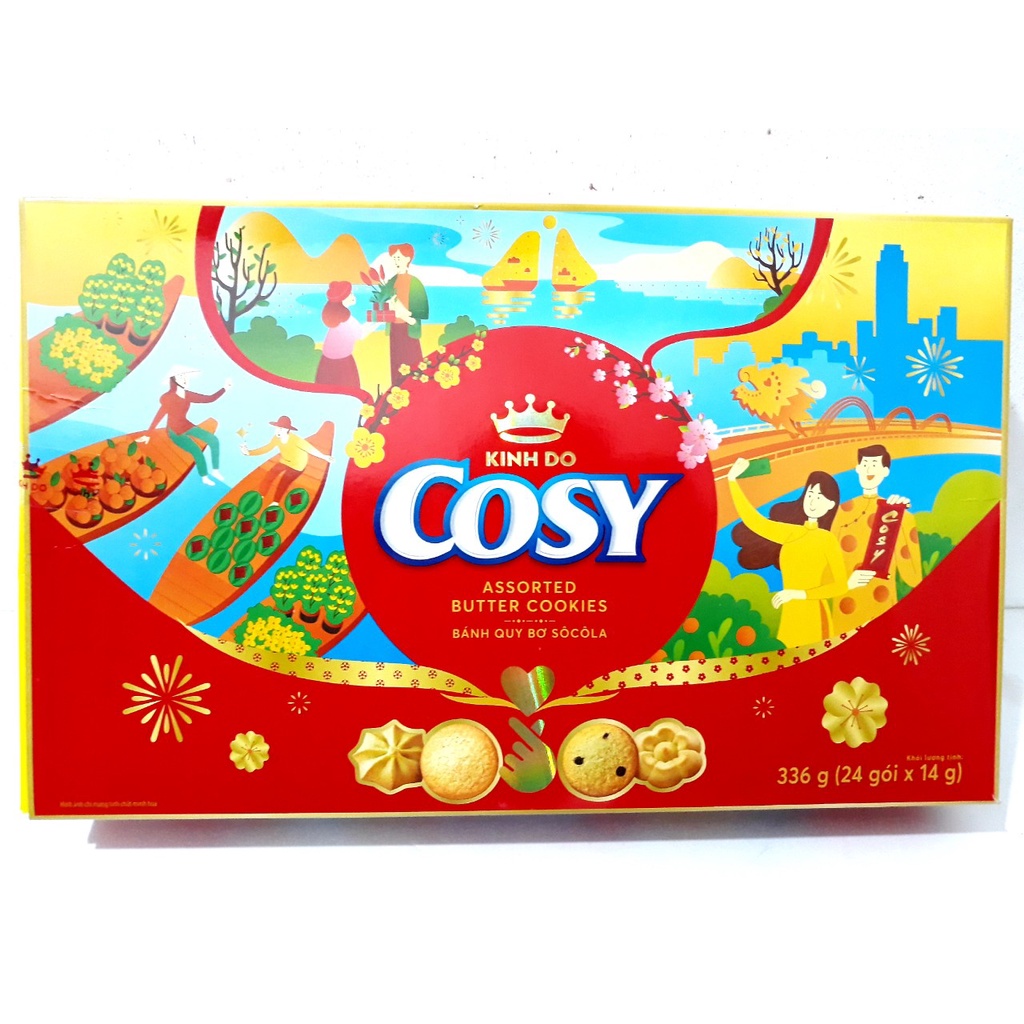 Bánh quy bơ Socola Cosy hộp 336g