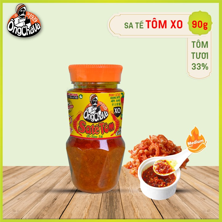 Sa Tế Tôm XO Ông Chà Và ít cay 90gr ( Shrimp Satay)