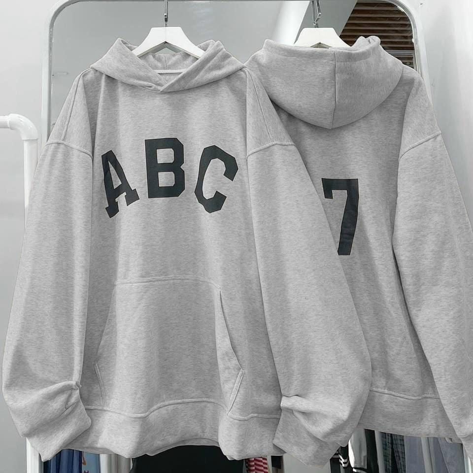 ÁO HOODIE unisex nam nữ - ÁO KHOÁC NỈ NGOẠI phối chữ ABC 7 (Ảnh Thật) HOOIDE MỚI