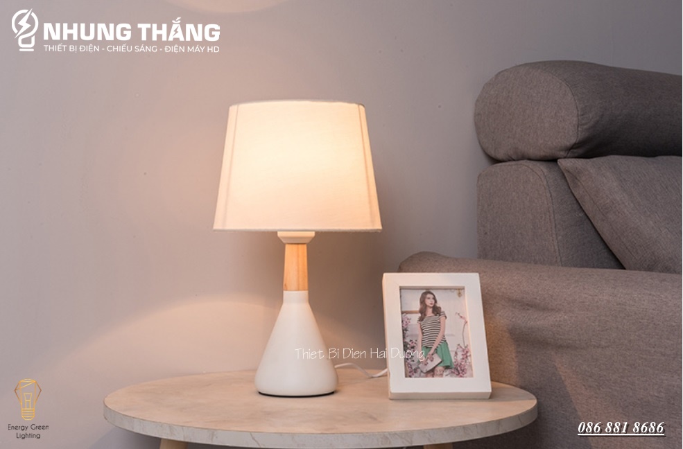 Đèn Ngủ Để Bàn DB-3052 - Kim Loại Cao Cấp - Kiểu Dáng Sang Trọng - Kèm Bóng Led