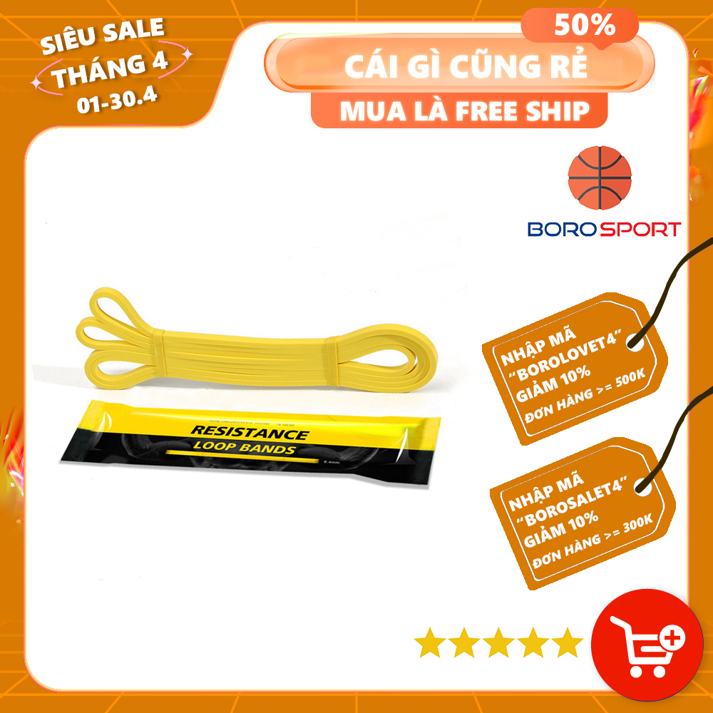 Dây Kháng Lực Resistance Bands Cleacco Hỗ Trợ Tập Gym , Yoga , Tập  Thể Thao Mức Kháng  Lực Theo Màu Săc Riêng - Hàng cao cấp