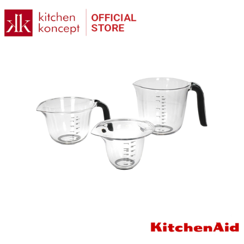 KitchenAid - Bộ ca đong dung tích màu đen - 3 cái