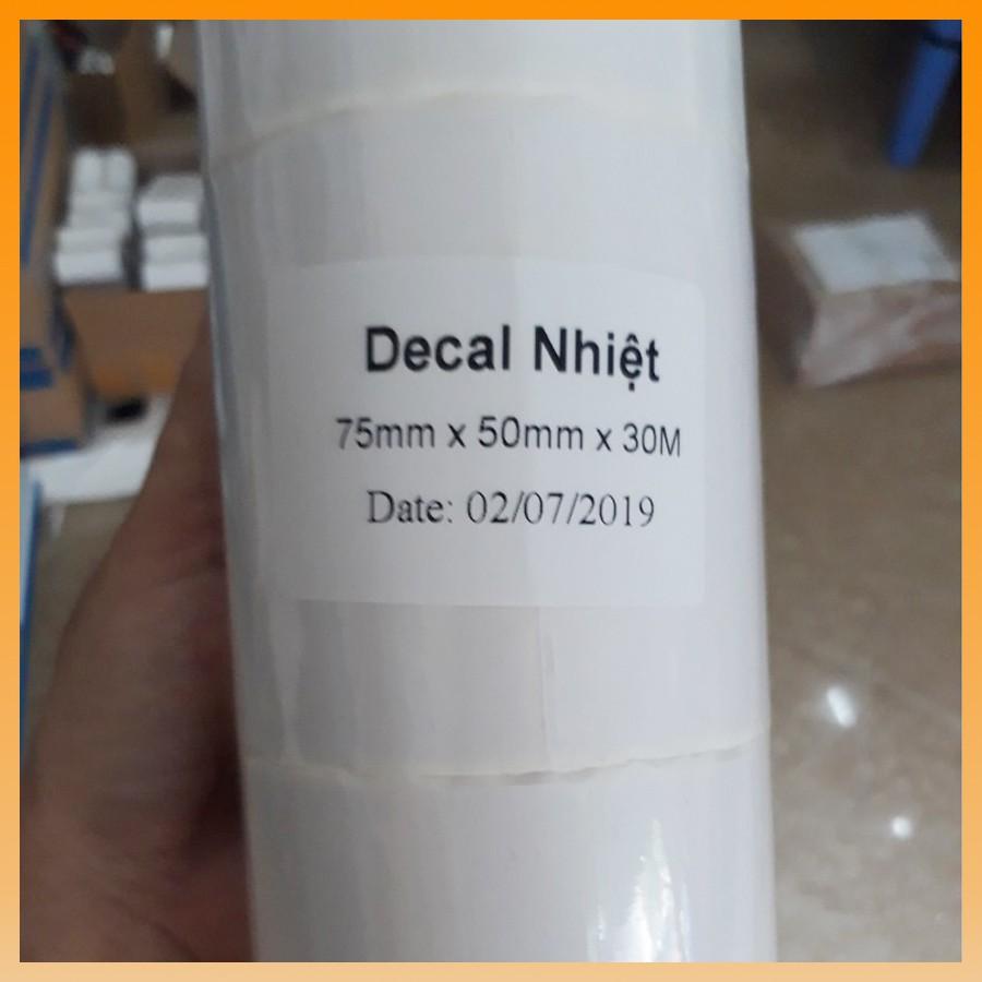 Decal nhiệt in tem, in mã đơn vận GHTK (Giao hàng tiết kiệm) khổ 75x50mm gần 600 tem