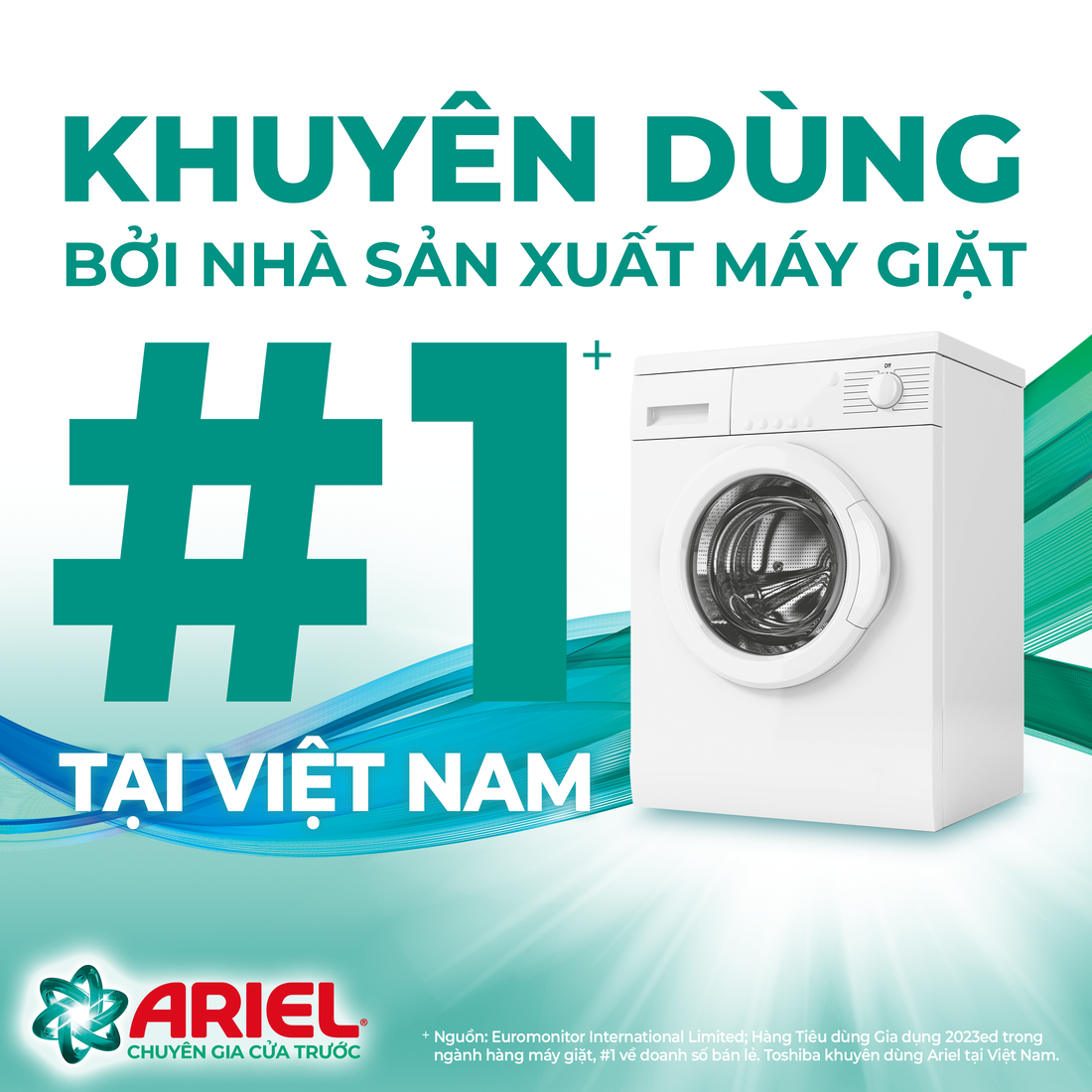 Nước Giặt Ariel Cửa Trước Sạch Khuẩn Hương Downy Nắng Sớm Túi 3.9 kg