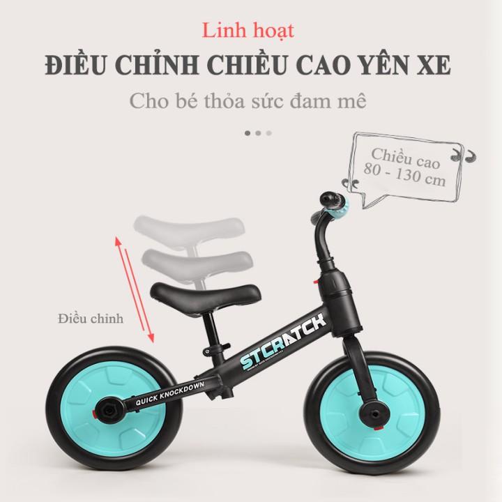 Xe thăng bằng xe đạp 2 trong 1 BABY BIKER cho bé  tặng bao tay và nón bảo hộ