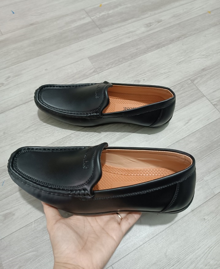 Giày lười nam da mềm đế cao su được khâu chắc chắn, dễ phối đồ
