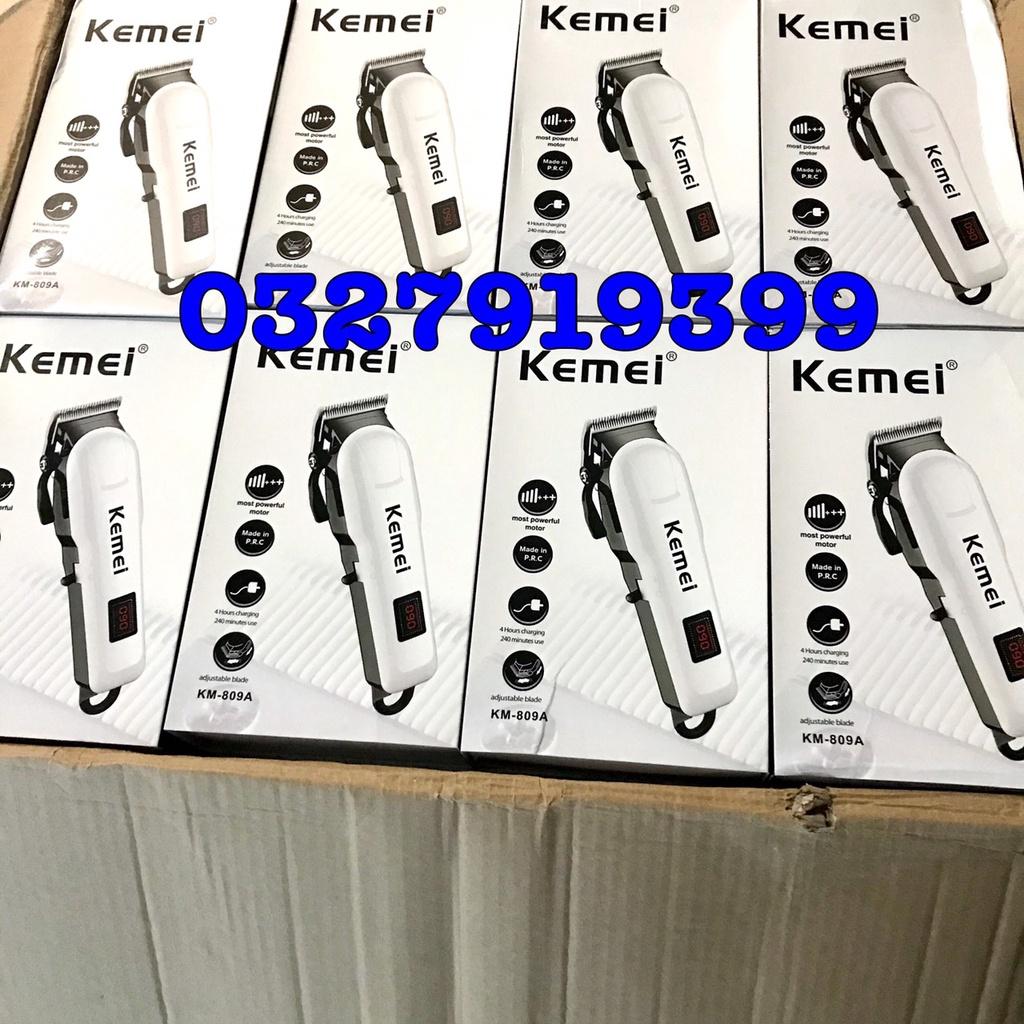 Tông đơ cắt tóc cao cấp 809A - màn hình hiển thị pin