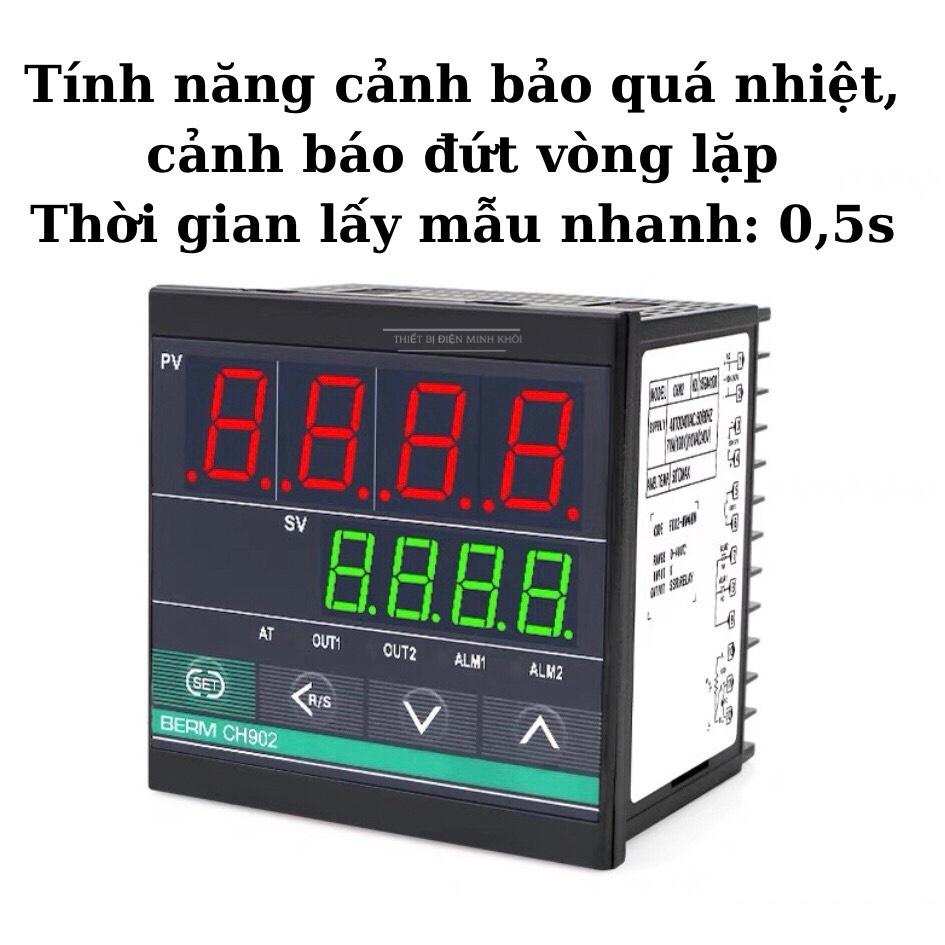 Đồng Hồ Nhiệt Độ Berm CH102, CH402, CH702, CH902, bộ điều khiển nhiệt độ, bộ khống chế, rơ le, relay, timer