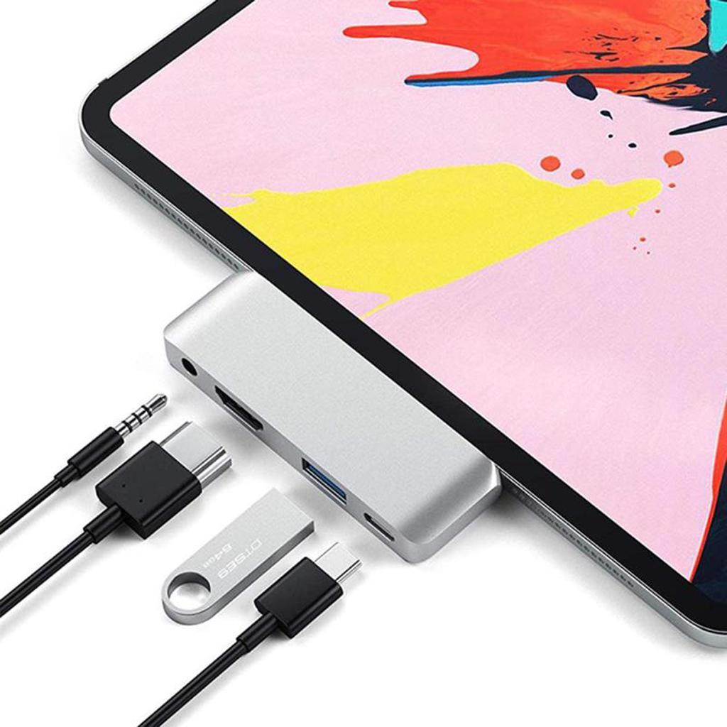Type-C Dock Station USB-C To HDMI PD Charger Hub Multi Charger For iPad Pro