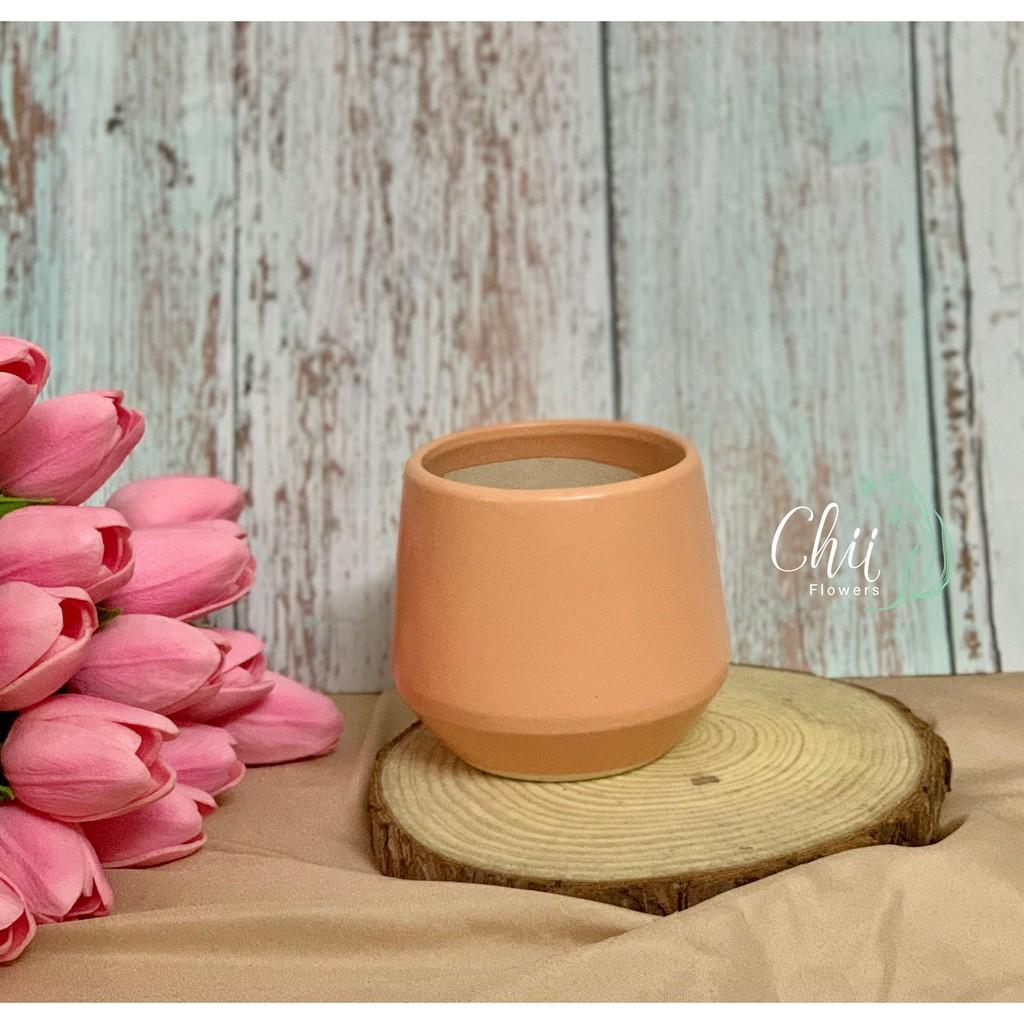 Chậu hoa gốm sứ mini trang trí phòng khách đẹp BG92