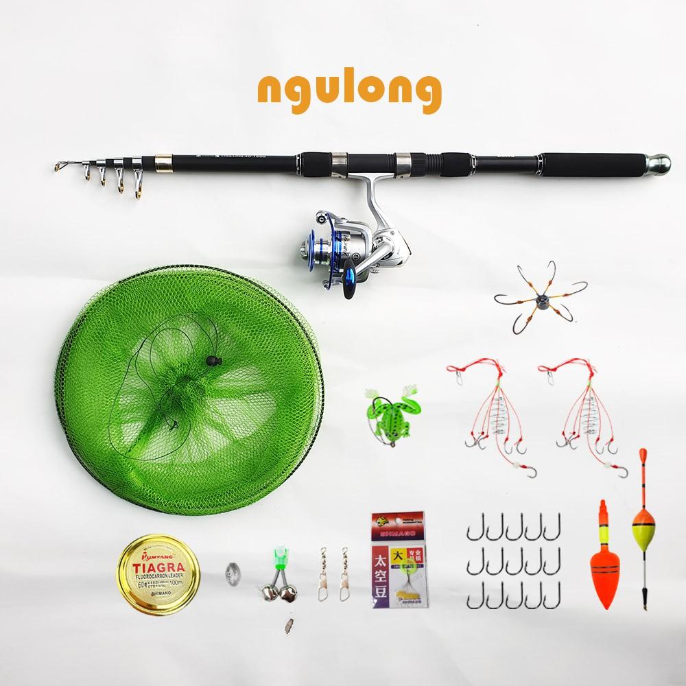 Bộ cần câu máy carbon đủ cỡ từ 2,1m đến 3,6m