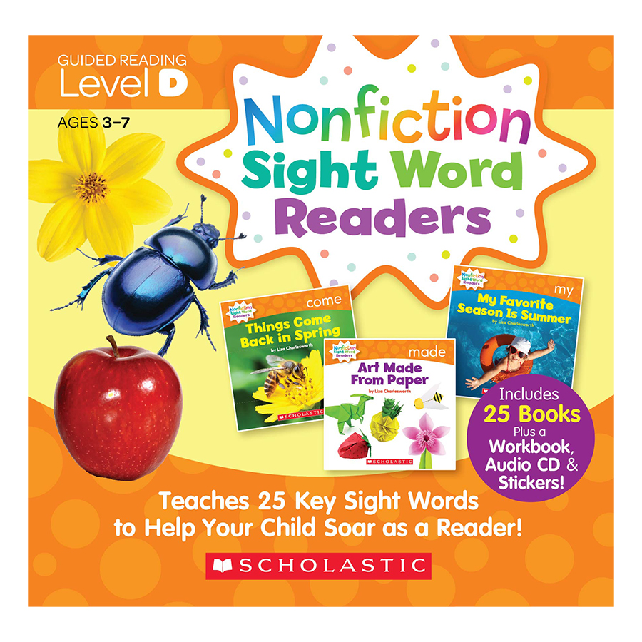 [Hàng thanh lý miễn đổi trả] Nonfiction Sight Word Readers Level D With Cd (Student Pack)