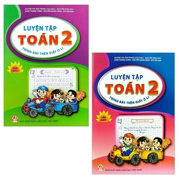 Combo Luyện Tập Toán 2: Tập 1 Và 2 (Trình Bày Trên Giấy Ô Li) (Bộ 2 Tập)