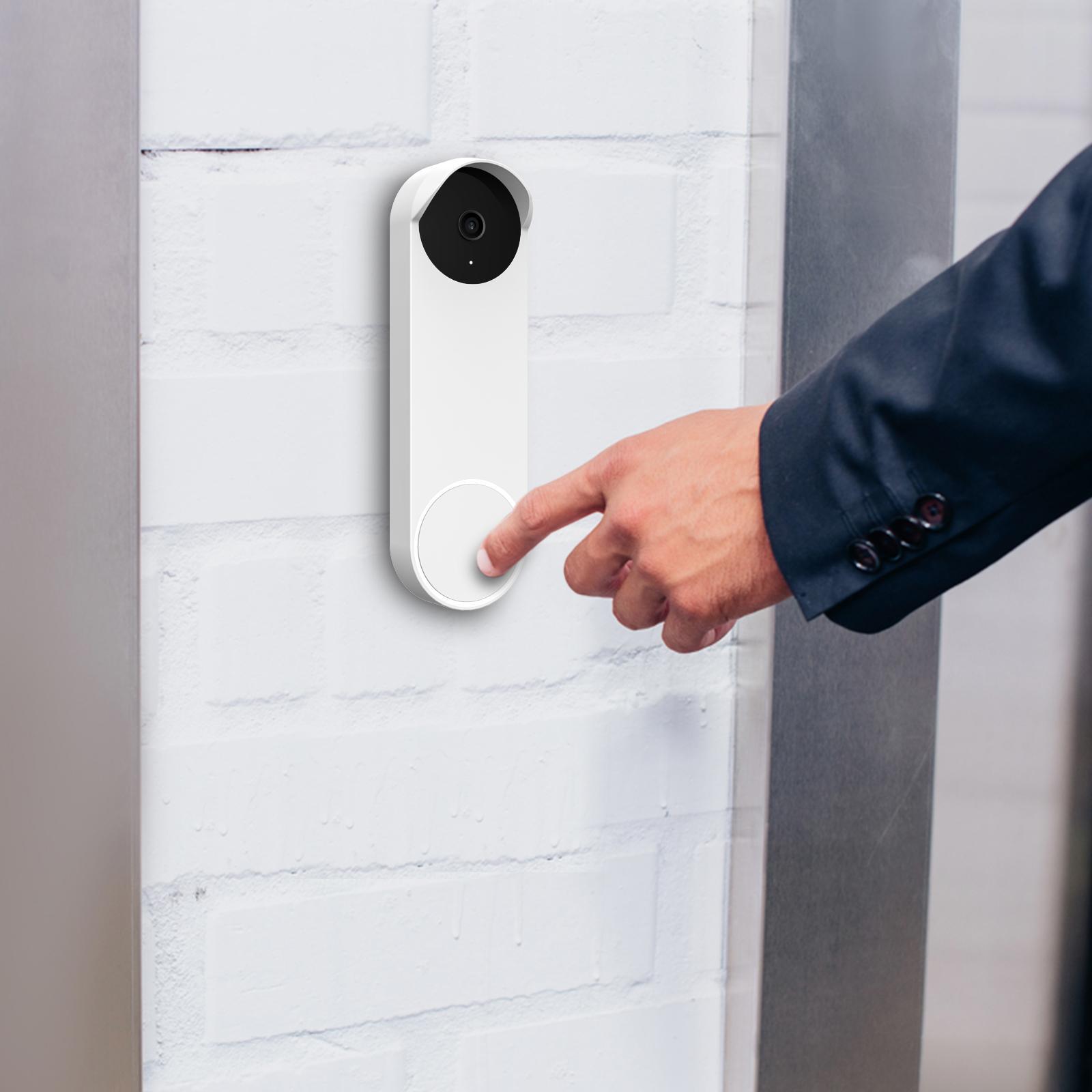 2Pcs Silicone Case Snugly Easy to Install for Google Nest Doorbell
