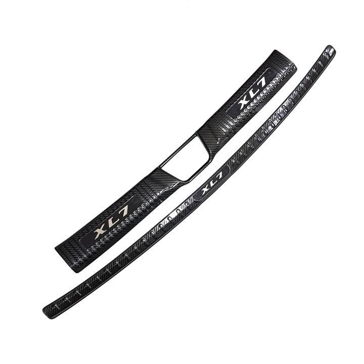Ốp chống trầy cốp trong, ngoài carbon xe Suzuki XL7 2020-2023