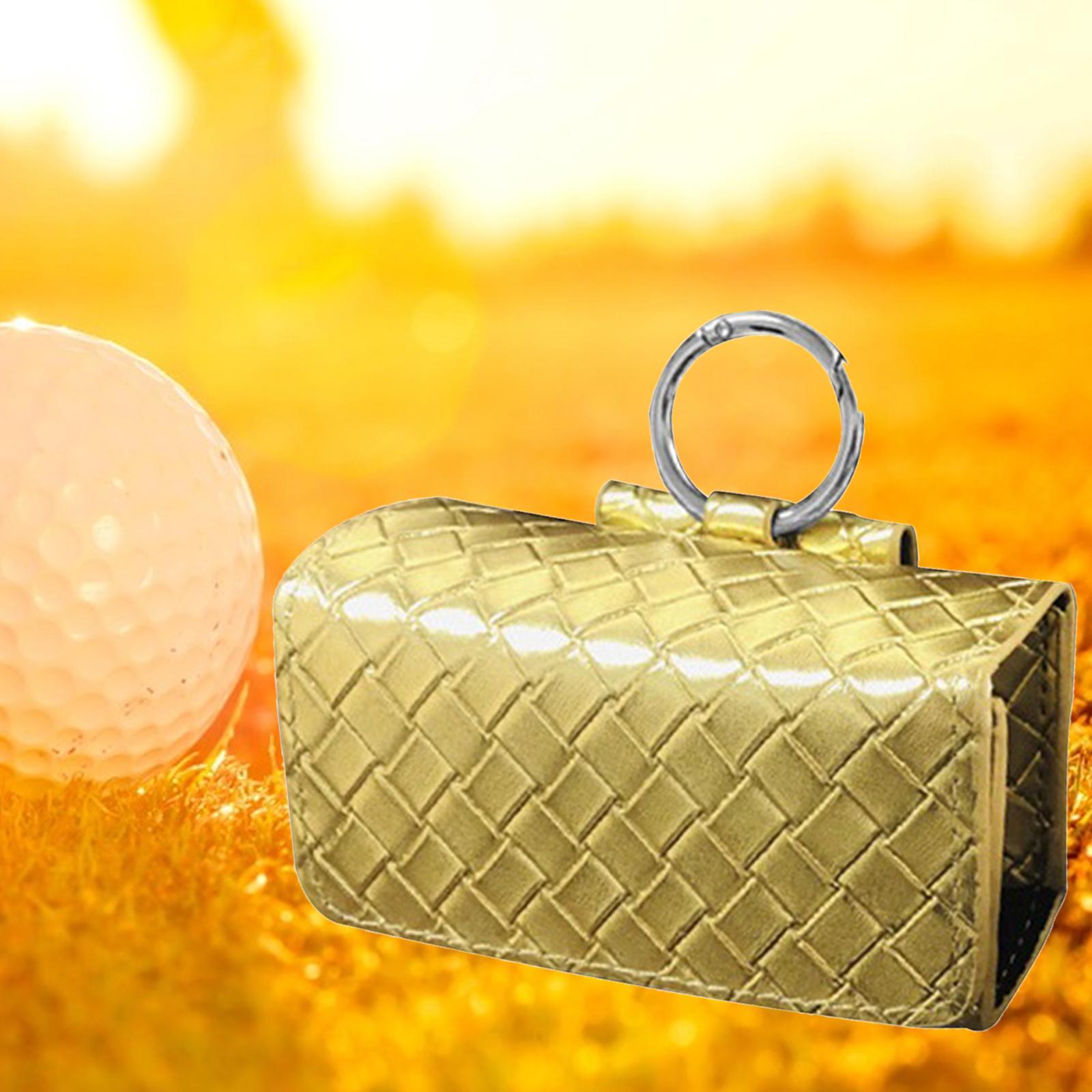Golf Ball carrying bag Golf Ball Holder Pouch with Hook Portable Golf Ball Storage for 2 Golf Balls