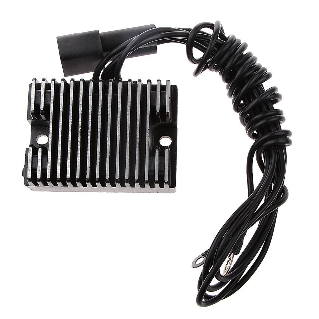 Motorcycle Voltage Regulator Rectifier for Harley Dyna Softail Touring Black