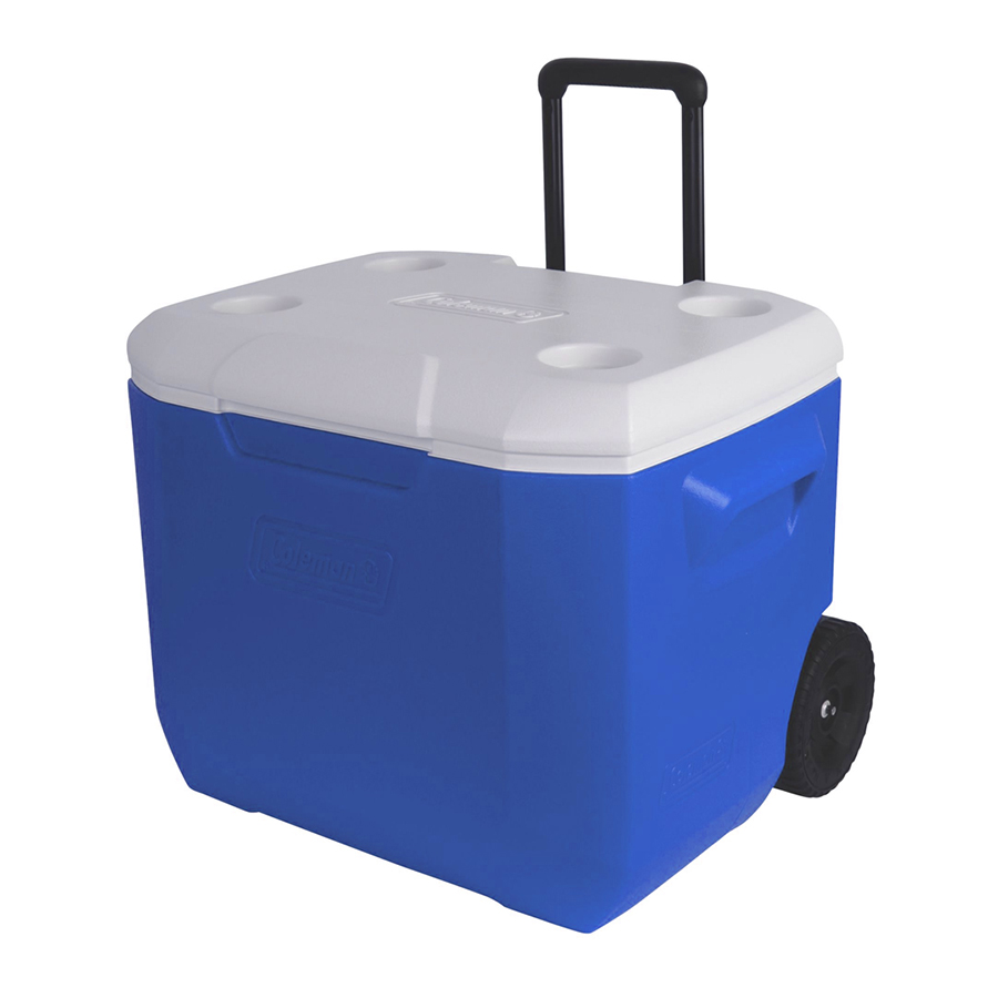 Thùng Giữ Nhiệt Coleman tay kéo 3000001838 - 57L - Xanh 60 QT Wheeled Cooler (Blue)