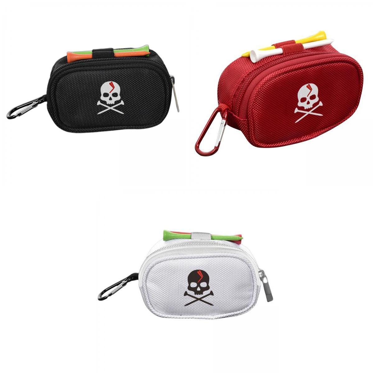 3x Golf Ball Pouch Holder Belt Golf Ball with Zipper And Tees Golf Club