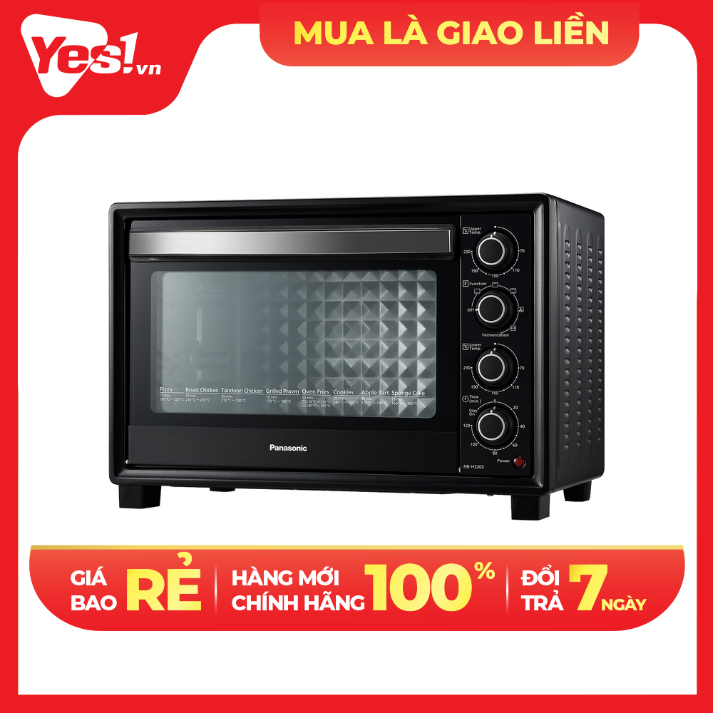 Lò Nướng Panasonic NB-H3203KRA 32 Lít - Công suất 1500W - Chức năng nướng đối lưu - Hàng Chính Hãng