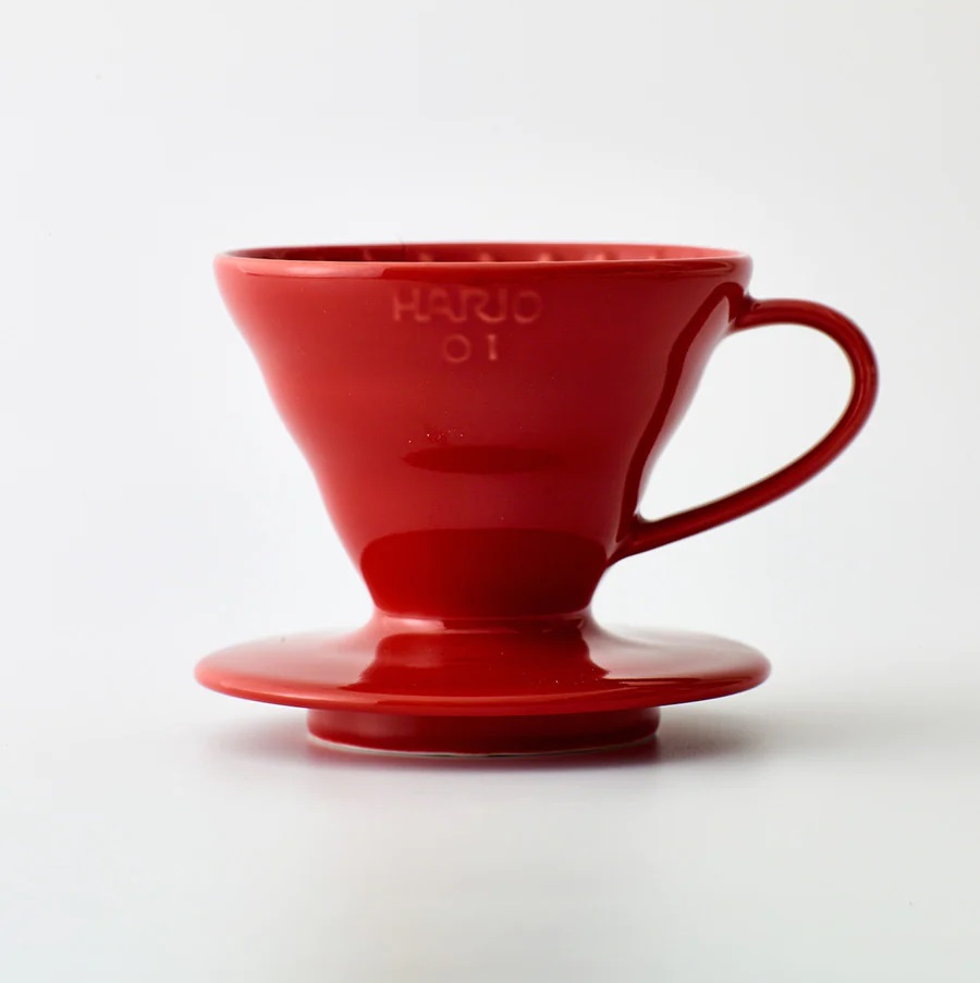 Phễu Pha Cà Phê Gốm Sứ Màu Đỏ 1 Cup Hario V60 Coffee Dripper Ceramic 01 Red VDC-01R