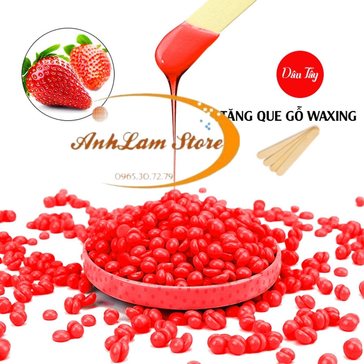 [500g] SÁP WAX TẨY LÔNG NÓNG CAO CẤP Giúp Da Láng Mịn, An Toàn, Lành Tính, Không Đau - Phù hợp mọi loại da, Hiệu quả wax tẩy lông nách, wax tẩy lông vùng kín, bikini, wax lông tại nhà, tẩy da chết - Tặng que gỗ chà sáp